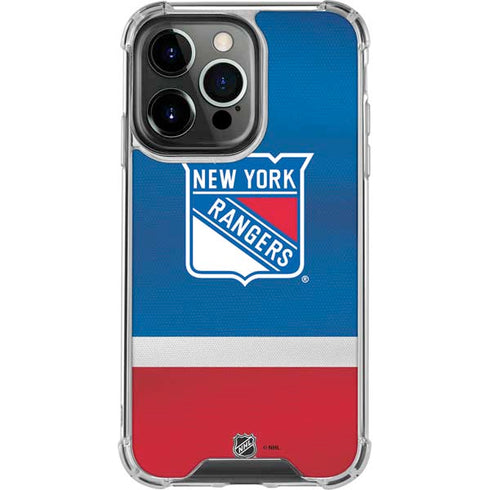 NHL New York Rangers Jersey iPhone 14 Pro Clear Case